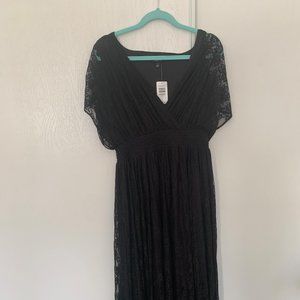 New Torrid Black Lace Maxi Dress